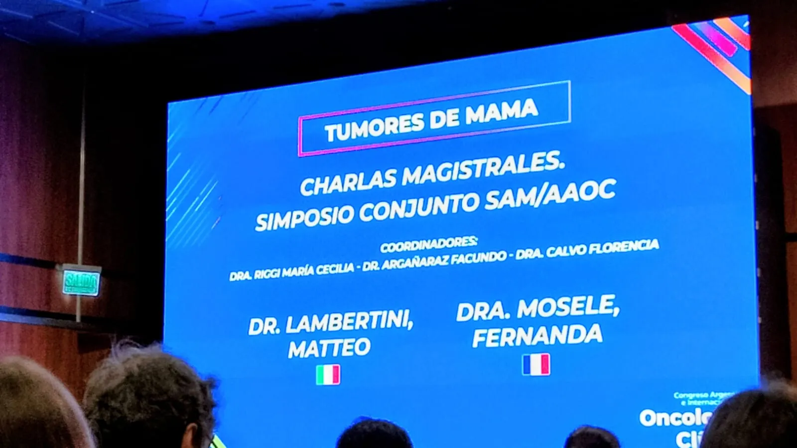 Simposio cáncer de mama en congreso AAOC